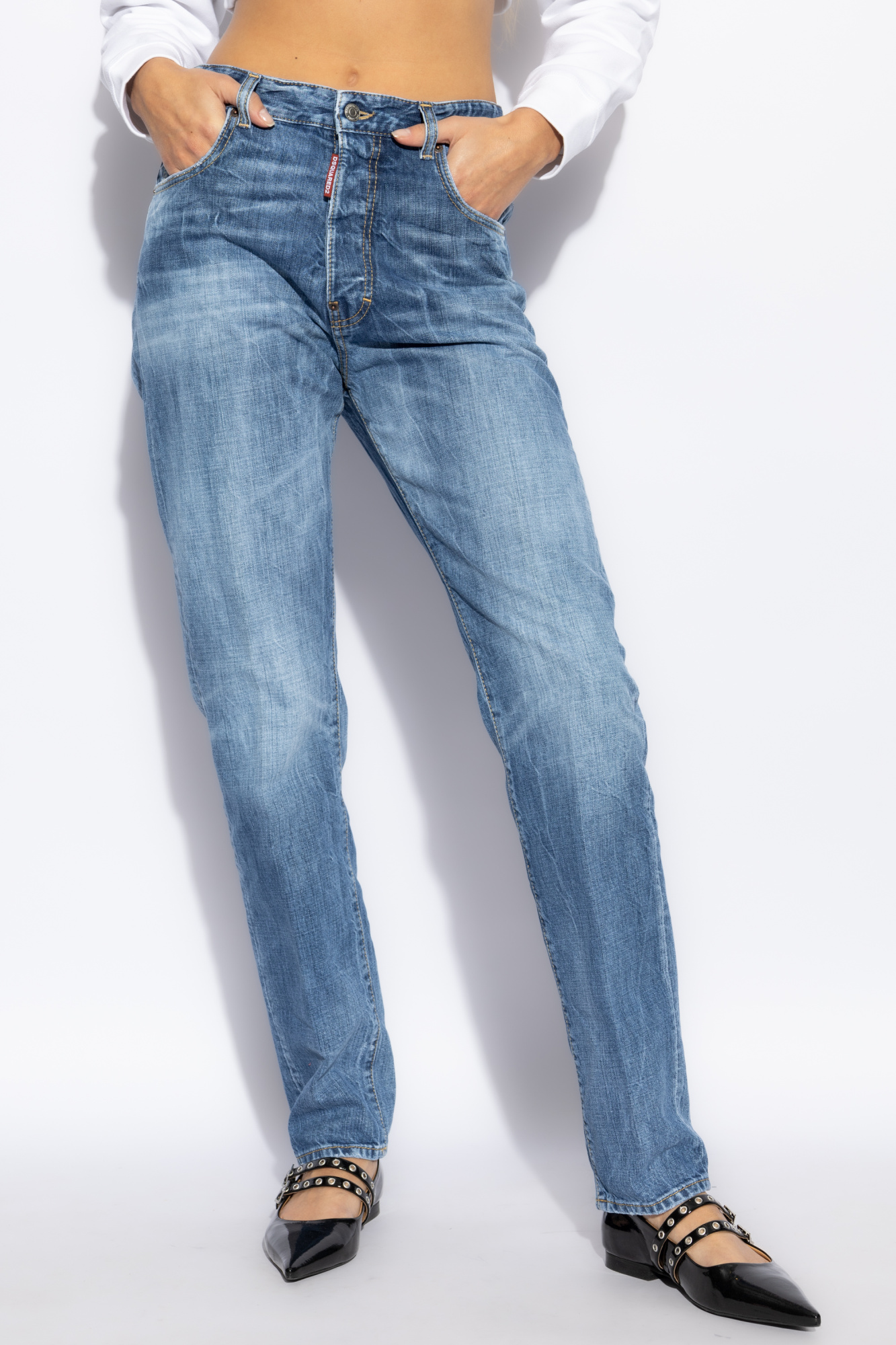 デニム・ジーパン DSQUARED2 Woman Jeans Blue S73LA0299S30341 470 DSQUARED2 Woman Jeans Blue S73LA0299S30341 470 (D SQUARED2